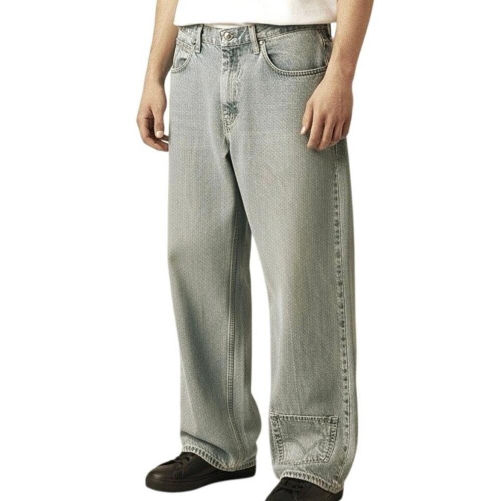 LEE vintage jeans relaxed fit REWORKED upcycled modified re worked 38 x 30 mens